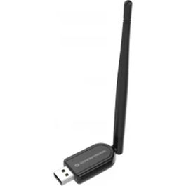 Conceptronic ABBY07B - Adaptador USB Bluetooth 5.1 Clase 1 con Antena de 2dBi, Rango 100m, Plug & Play para Windows 11/10/8.1