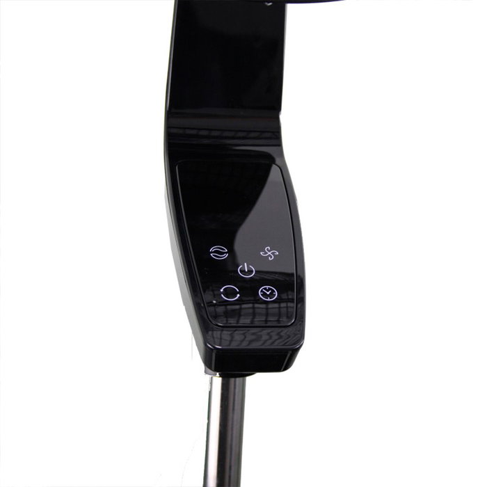 Bastilipo Coín black Ventilador de pie 50W Negro