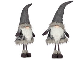 Krist+ Duende Gris con Gorro de Lana 90 cm (Set de 6)