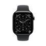 Apple watch series 11 gps cellular 42mm titanio negro pizarra correa deportiva negro (s m)