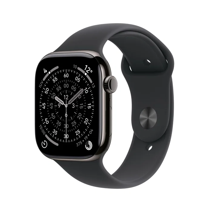 Apple Watch Series 11 GPS + Cellular 42mm Titanio Pizarra con Correa Deportiva Negra S/M Apple Watch Series 11 GPS + Cellular 42mm Titanio Pizarra con Correa Deportiva Negra S/M
