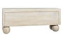 DKD Home Decor Mueble TV Tromso Urban Blanco 140x40x58 cm 4 Puertas