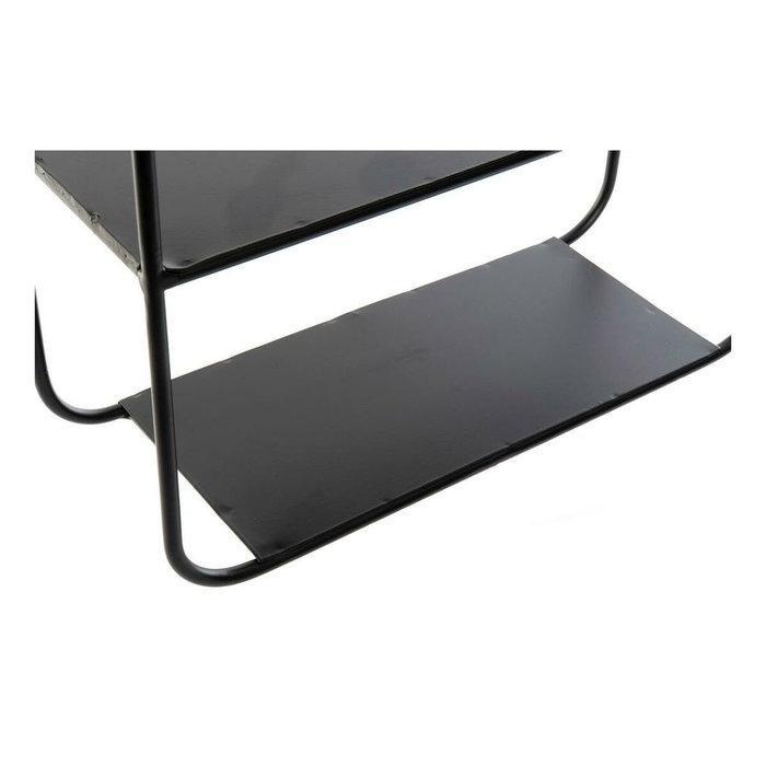 Estantería de Baño DKD Home Decor Cristal Negro Metal (32 x 12 x 65 cm)