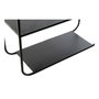 Estantería de Baño DKD Home Decor Cristal Negro Metal (32 x 12 x 65 cm)