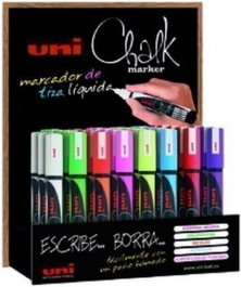 UNI-BALL Uni-Chalk Marker 36 rotuladores de tiza líquida surtidos