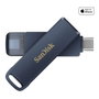 SanDisk iXpand Phone Drive 256 GB USB-C / Lightning Azul Cielo Metalizado