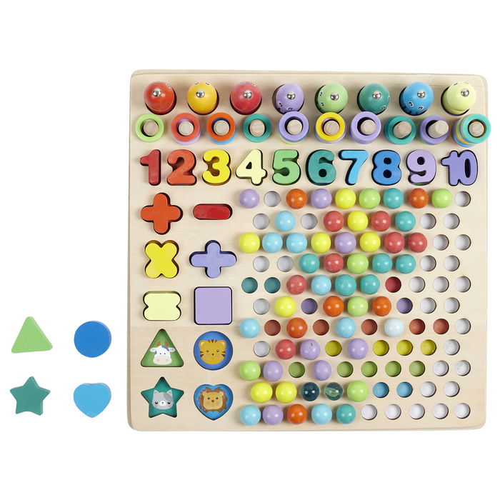 Jeux 2 momes Juego De Matemáticas 13 En 1 Colección Montessori Para Aprender A Contar Y Relacionar Colores Y Formas Mayores De 3 Años