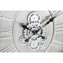 DKD Home Decor Reloj de Pared de Pino y Metal Plateado
