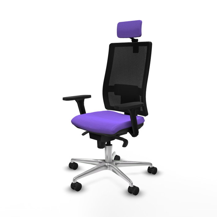PIQUERAS Y CRESPO Silla de oficina Horna con mecanismo Sincro, Lila y Negro PIQUERAS Y CRESPO Silla de oficina Horna con mecanismo Sincro, Lila y Negro