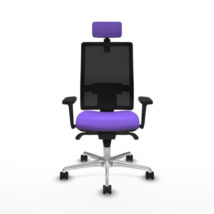 PIQUERAS Y CRESPO Silla de oficina Horna con mecanismo Sincro, Lila y Negro PIQUERAS Y CRESPO Silla de oficina Horna con mecanismo Sincro, Lila y Negro