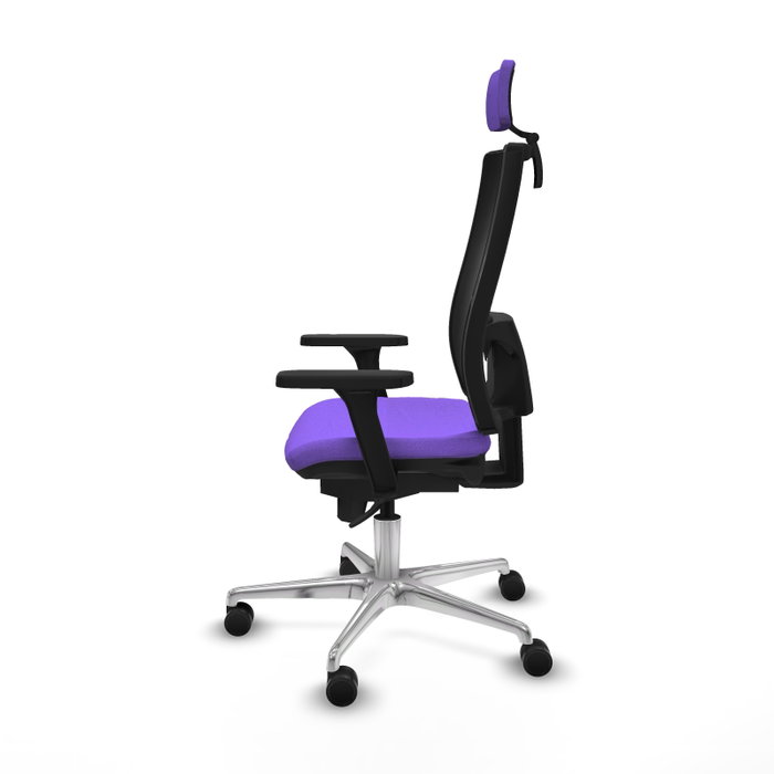 PIQUERAS Y CRESPO Silla de oficina Horna con mecanismo Sincro, Lila y Negro PIQUERAS Y CRESPO Silla de oficina Horna con mecanismo Sincro, Lila y Negro