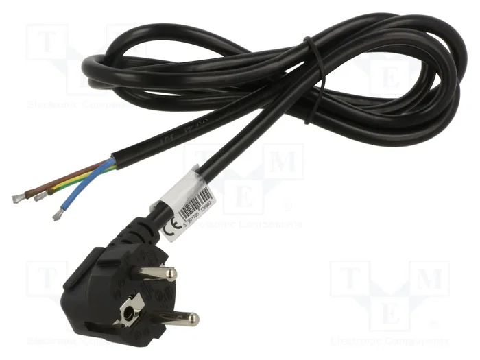 AKYGA Cable de alimentación H03VV-H 3x1mm2 con enchufe CEE 7/7 (E/F) de 1,5m AKYGA Cable de alimentación H03VV-H 3x1mm2 con enchufe CEE 7/7 (E/F) de 1,5m