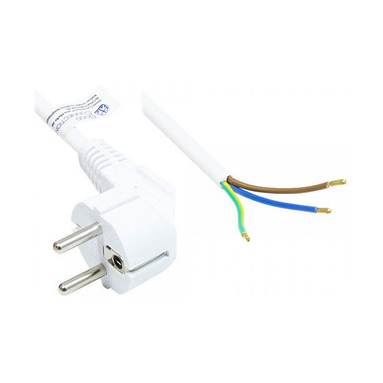 GoodConnections Alcasa P0185-W050 Cable de alimentación 5 m Blanco GoodConnections Alcasa P0185-W050 Cable de alimentación 5 m Blanco