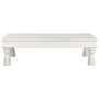 DKD Home Decor Mesa de Centro de Madera Decapé Blanco 170x102x47