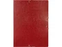 Liderpapel Carpeta para proyectos de cartón gofrado roja con lomo de 50 mm