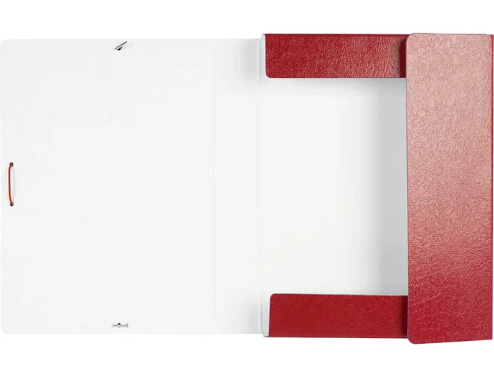 Liderpapel Carpeta proyectos folio lomo 50mm cartón gofrado roja 245 x 345 mm