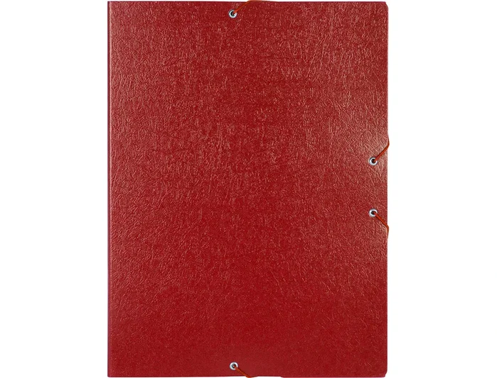 Liderpapel Carpeta proyectos folio lomo 50mm cartón gofrado roja 245 x 345 mm