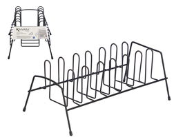 Kinvara Escurreplatos Metal Negro 35.5 x 13 x 15 cm (Set de 12)