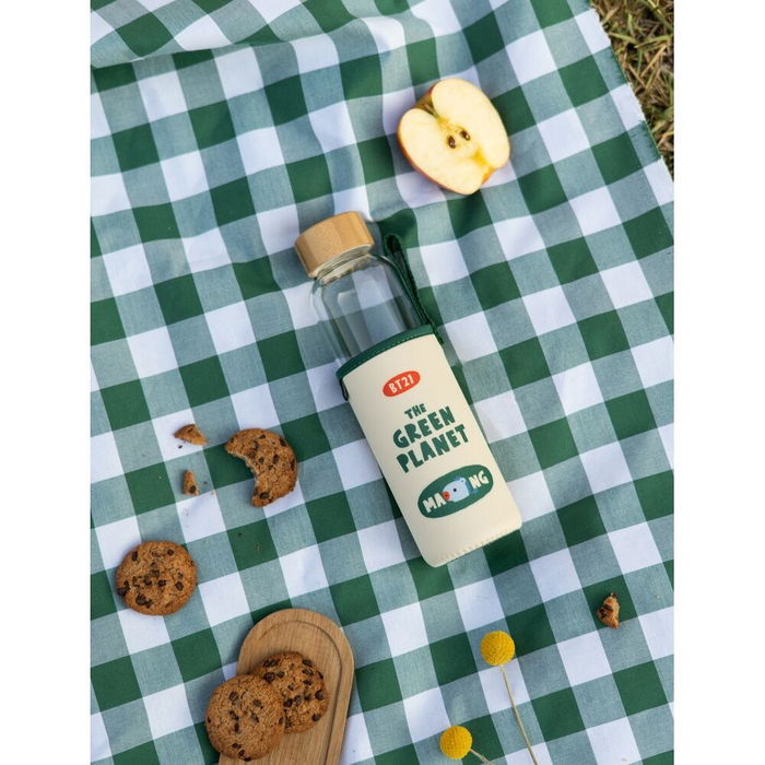 ERIK Botella de Cristal Mang BT21 500ml con Funda de Neopreno