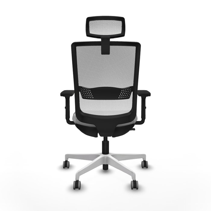 PIQUERAS Y CRESPO Silla de oficina Haches Gris claro y Blanco PIQUERAS Y CRESPO Silla de oficina Haches Gris claro y Blanco