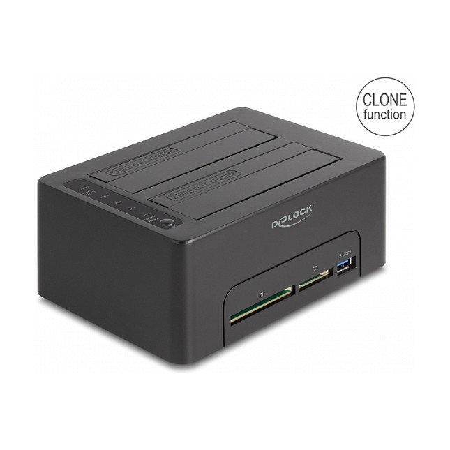 DeLOCK Estación de acoplamiento dual USB para 2 x SATA HDD/SSD 64183 DeLOCK Estación de acoplamiento dual USB para 2 x SATA HDD/SSD 64183