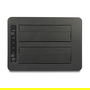 DeLOCK USB 3.2 Estación de Acoplamiento Dual para 2 x SATA HDD/SSD 2.5/3.5" con Función Clonación, Lector de Tarjetas CF/SD y Puerto USB Extra, Color Negro