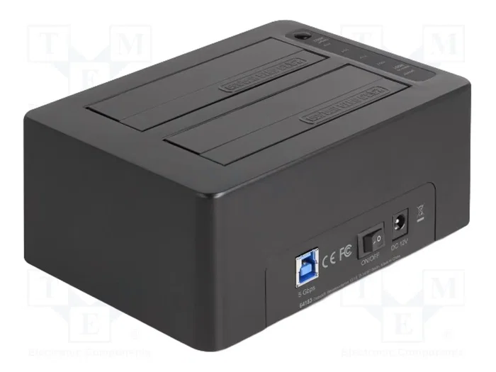 DeLOCK Estación de acoplamiento dual USB para 2 x SATA HDD/SSD 64183 DeLOCK Estación de acoplamiento dual USB para 2 x SATA HDD/SSD 64183
