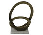DKD Home Decor Escultura Abstracta de Aluminio y Mármol, Pack de 2