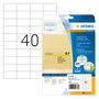 HERMA Etiquetas transparentes mate A4 52,5x29,7 mm 1000 unidades