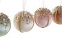DKD Home Decor Bola de Decoración de Espuma y Poliéster Multicolor Surtida