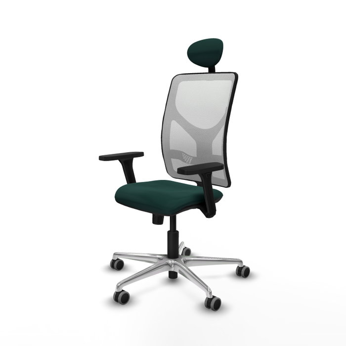 PIQUERAS Y CRESPO Silla de oficina Motilla con mecanismo Sincro Verde botella y Blanco PIQUERAS Y CRESPO Silla de oficina Motilla con mecanismo Sincro Verde botella y Blanco