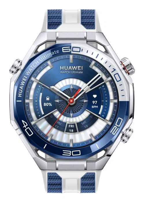 HUAWEI WATCH Ultimate 2, Azul y Blanco Fluoroelast HUAWEI WATCH Ultimate 2, Azul y Blanco Fluoroelast