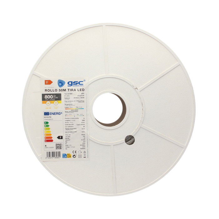 GSC Evolution Rollo 50M tira LED 8W/M 4000-4500K IP65 230V