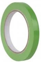 APLI PAPER Paquete de 12 rollos de cinta adhesiva verde PVC 66 m x 12 mm
