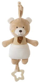 Creaciones Llopis Oso Beig Caja Música 28 cm