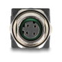 DeLOCK Adaptador M12 D-codificado 4 pines hembra a RJ45 hembra recto 60060
