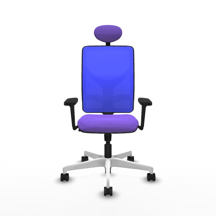 PIQUERAS Y CRESPO Silla de oficina Motilla con mecanismo Sincro, Lila y Azul PIQUERAS Y CRESPO Silla de oficina Motilla con mecanismo Sincro, Lila y Azul