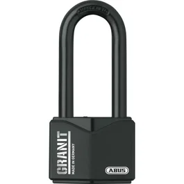 Abus Candado Granit Plus de acero endurecido con arco largo 75 mm - 12088