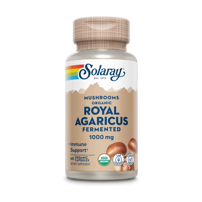 Solaray Royal Agaricus 60 Cápsulas 500mg - Suplemento de Champiñón del Sol Solaray Royal Agaricus 60 Cápsulas 500mg - Suplemento de Champiñón del Sol