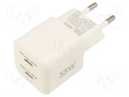 GOOBAY Cargador de Red 35W con 2 Puertos USB-C Power Delivery