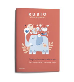 RUBIO Cuaderno A4 Mejora tus competencias para concentrarte y memorizar mejor (7-8 años)