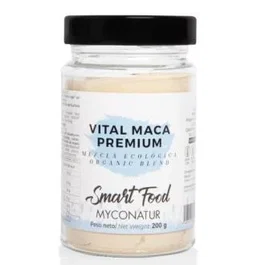 MYCONATUR Vital Maca Premium 200gr Eco Mezcla Ecológica Maca Amarilla Roja Negra Rica en Fibra Vegano Sin Gluten