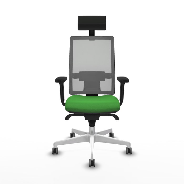 PIQUERAS Y CRESPO Silla de oficina Horna con mecanismo Sincro, Verde y Gris PIQUERAS Y CRESPO Silla de oficina Horna con mecanismo Sincro, Verde y Gris