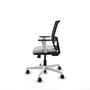 PIQUERAS Y CRESPO Silla de oficina Yunquera con mecanismo Sincro/Traslack Blanco y Negro