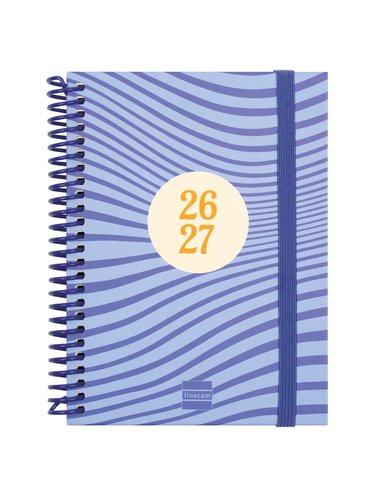 Finocam Agenda Diva para Estudiantes Espiral Olas Curso 2026-2027 120x164mm SVH Finocam Agenda Diva para Estudiantes Espiral Olas Curso 2026-2027 120x164mm SVH