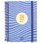 Finocam Agenda Diva para Estudiantes Espiral Olas Curso 2026-2027 120x164mm SVH