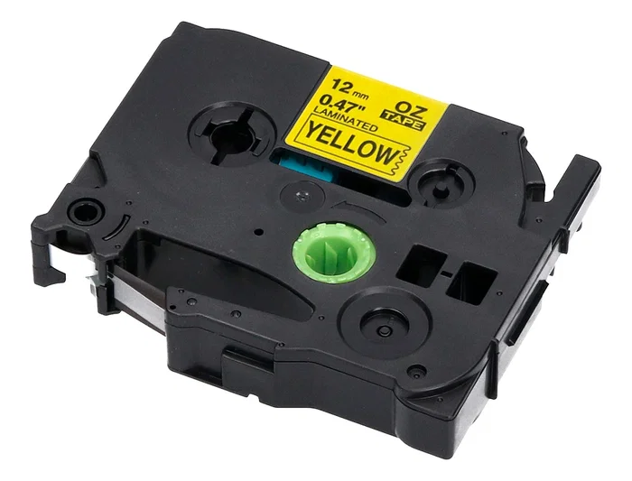 Q-connect Cinta TZE-631 para Rotuladoras Brother, 12 mm Amarillo y Negro, 8 m