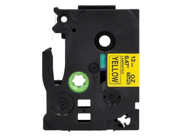 Q-connect Cinta TZE-631 para Rotuladoras Brother, 12 mm Amarillo y Negro, 8 m