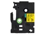 Q-connect Cinta TZE-631 para Rotuladoras Brother, 12 mm Amarillo y Negro, 8 m