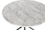 DKD Home Decor Mesita Auxiliar Símil Mármol MDF y Metal